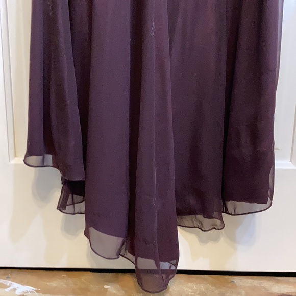 Dark Plum Formal Maxi Dress - Picture 5 of 9